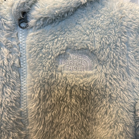 Light blue toddler The North Face fleece coat - Picture 2 of 7